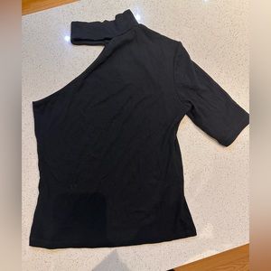 Dynamite 1 sleeve Mock Neck shirt